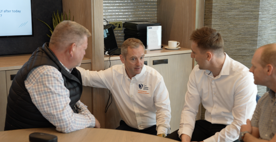 Caddick Senior Managers and Leaders in a group leadership training session