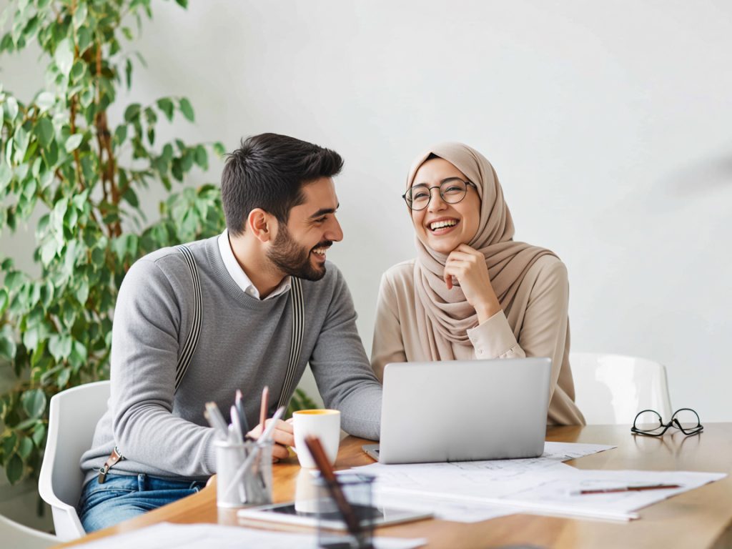 1-on-1 business coaching for a young happy business owner